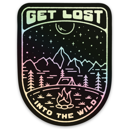 Into the Wild Holographic Sticker